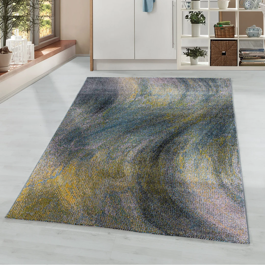 Laymon Flatweave Gold/Grey Rug