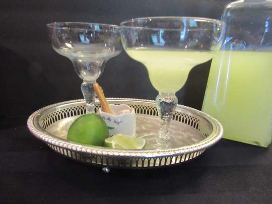 Vintage Margarita Glasses Pebble Textured Long Stem Set Of 2 - 3 Sets Available