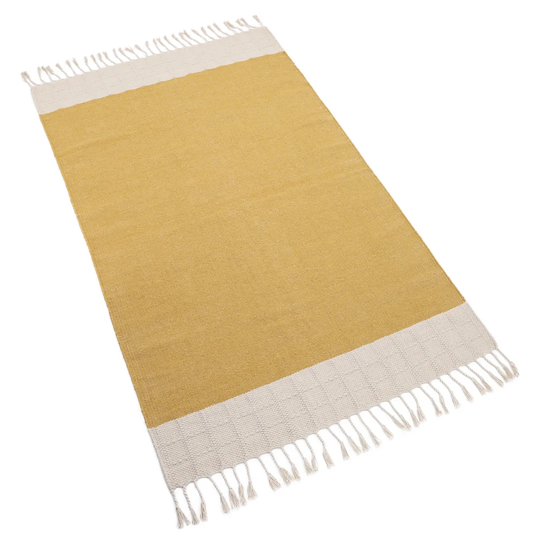 Khronos Lucia Handwoven Mustard Rug