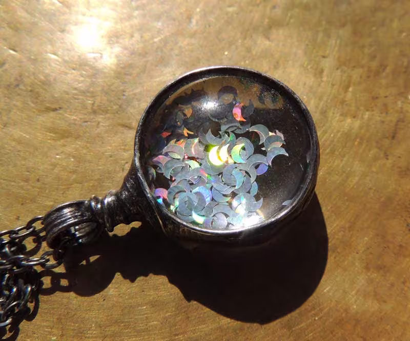 Celestial Necklace, Crescent Moon, Moon Necklace, Crescent Moon, Layering Luna Phases, Waxing Moon