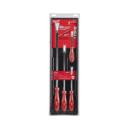 Milwaukee 4pc Pry Bar Set 48229214