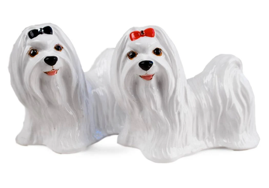 Maltese Handmade Cruet Set Mini White | 6cm X 7cm