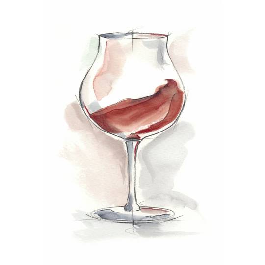 Wine Glass Study III by Ethan Harper - Wrapped Canvas Painting