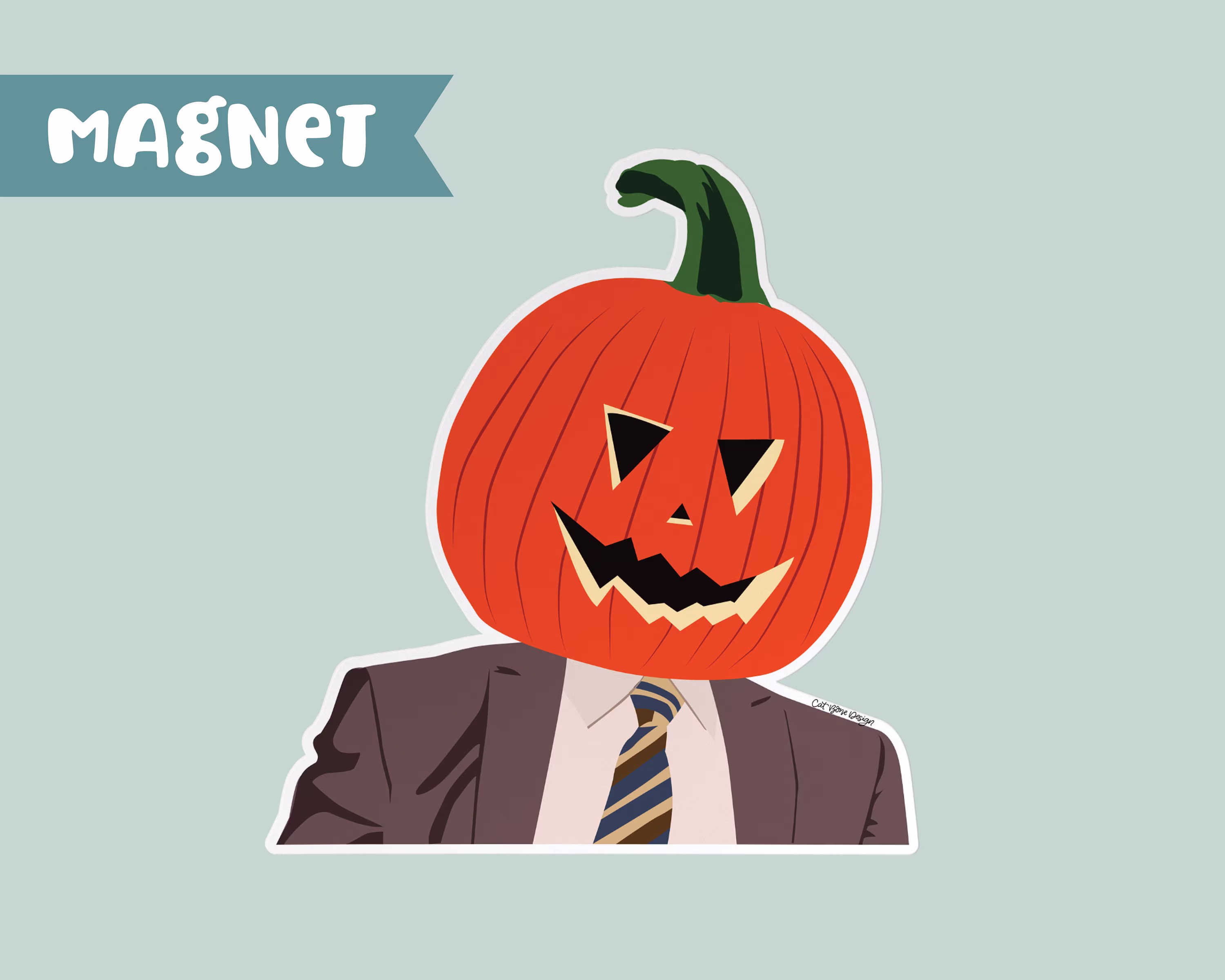 Dwight Pumpkin Magnet, Schrute The Office Fridge The Gift For Friend, Funny Gift, Dunder Mifflin Michael Scott