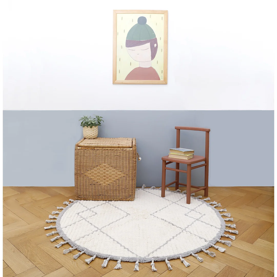 Puma Come Tufted Cotton White Rug