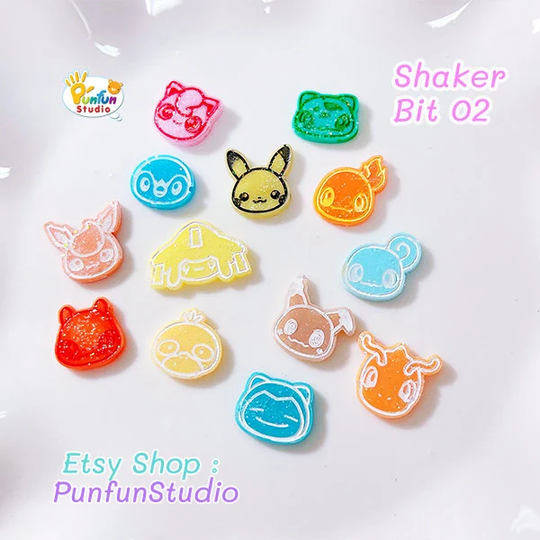Shaker Bit 02 Mold/Pokemold 12 in 1 Bits Mold Uv Resin Silicone