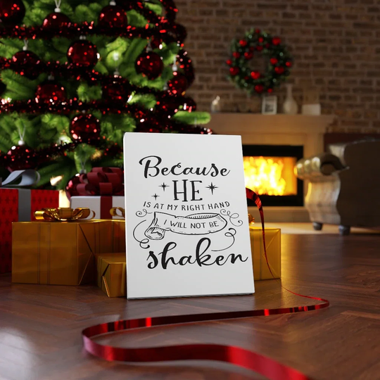Not Be Shaken - Wrapped Canvas Typography