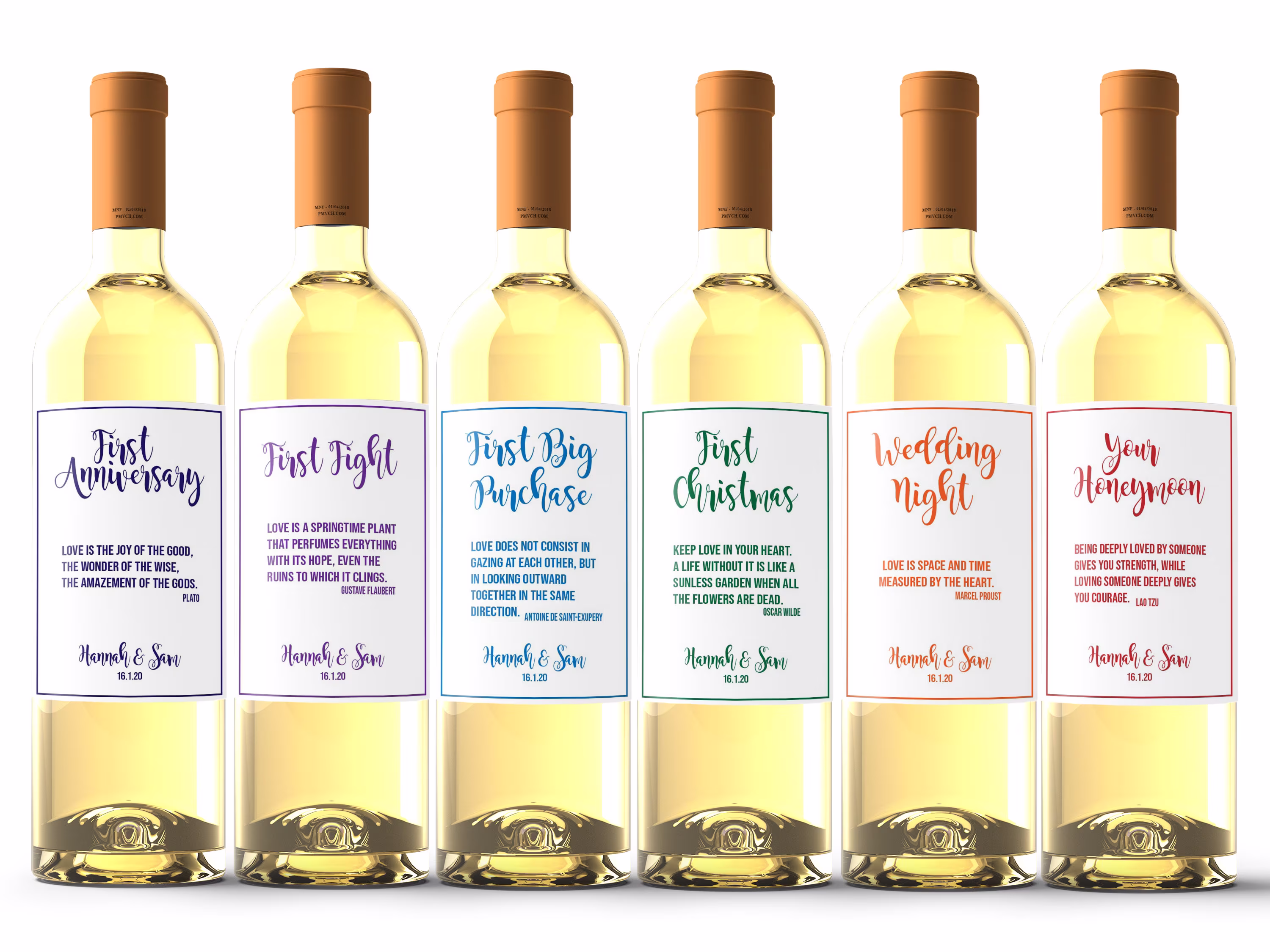 Personalized Wedding Gift - Unique For Couple Gay Lesbian Custom Wine Labels