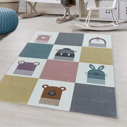 Ilminster Flatweave Yellow/Pink Rug