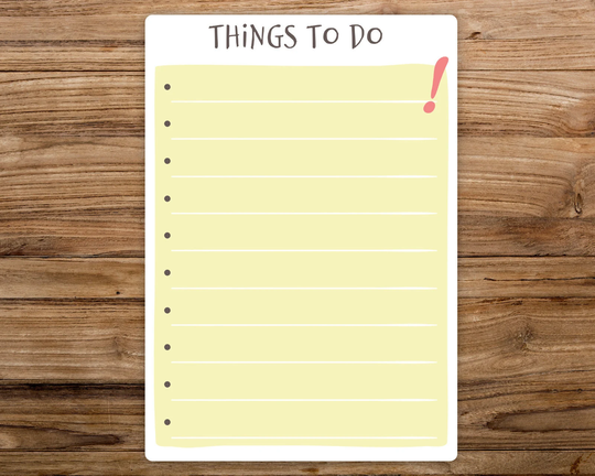 Things To Do Dry Erase Whiteboard. Reusable To-Do List With Free Dry Wipe Pen