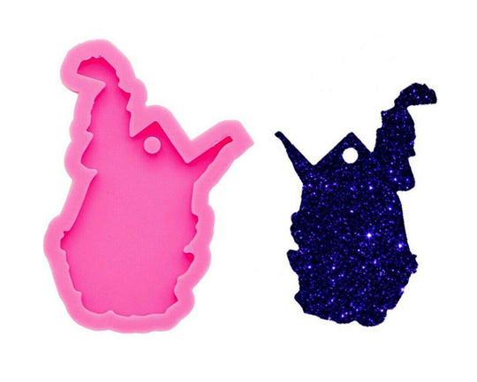 Us West Virginia State Keychain Silicone Mold Hole Diy Gum Paste Fondant Ice Cube Soap Mould Cupcake Cake Topper Decoration Crystal