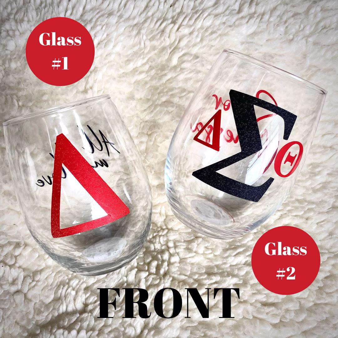 Delta Stemless Wine Glasses | Glass Set Personalized Dst Gifts