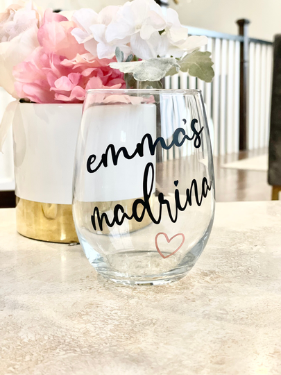 Madrina Wine Glass, Godmother Gift, Gift Mothers Day Proposal, Will You Be My Godmother, Proposal