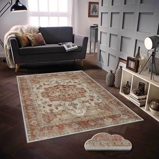 Lycee Flatweave Brown/Red Rug