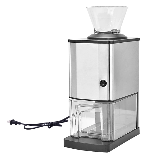Electric Ice Crusher Automatic Ice Shaver Machine W/ Ice Tray & Scoop Stainless