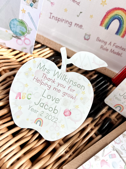 Teacher Thank You Gift, Teacher Fridge Magnet, End Of Term Teacher, Apple, Gift