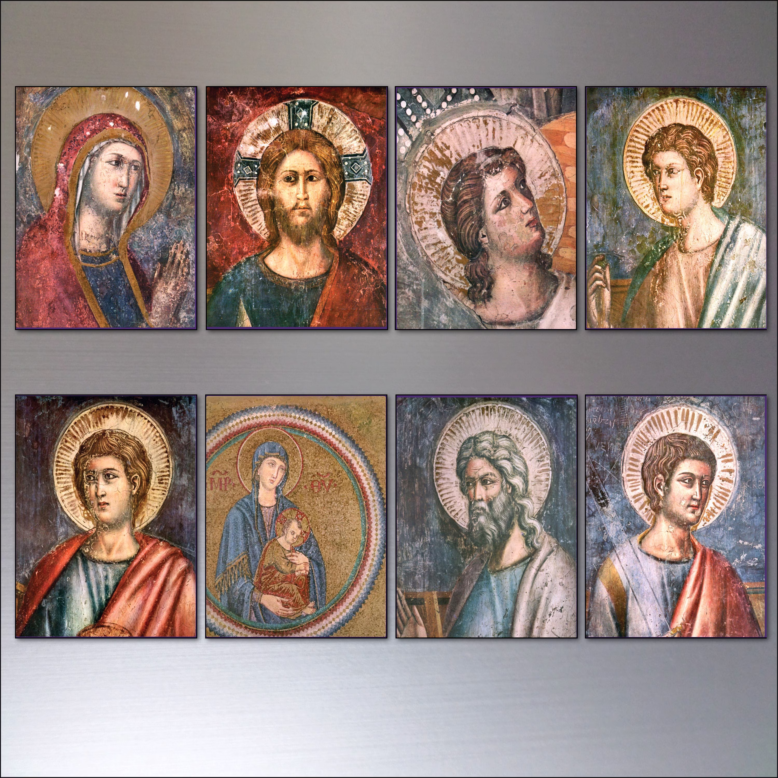 Fridge Magnets Religious Saints Angel Faith Set Of 8 Art Decorative Flexible No.1