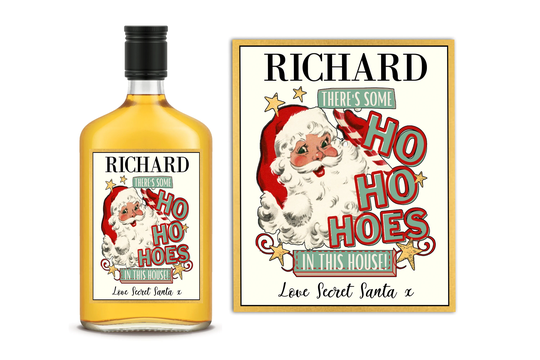 Stocking Stuffers For Men - Secret Santa Gift Funny Daddy Christmas Personalized Liquor Label