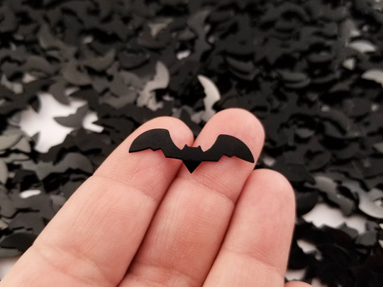 Large Black Bat Glitter, Halloween 27mm Resin Supplies Kawaii Decoden Embellishment, Slime Supplies, Jewelry Glitter