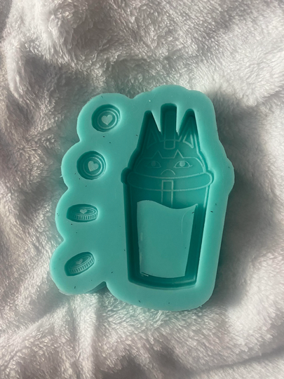Ac Ankha Boba Cup Shaker Silicone Mold For Epoxy Resin Crafting Molds Supplies Kawaii Casting Gifts