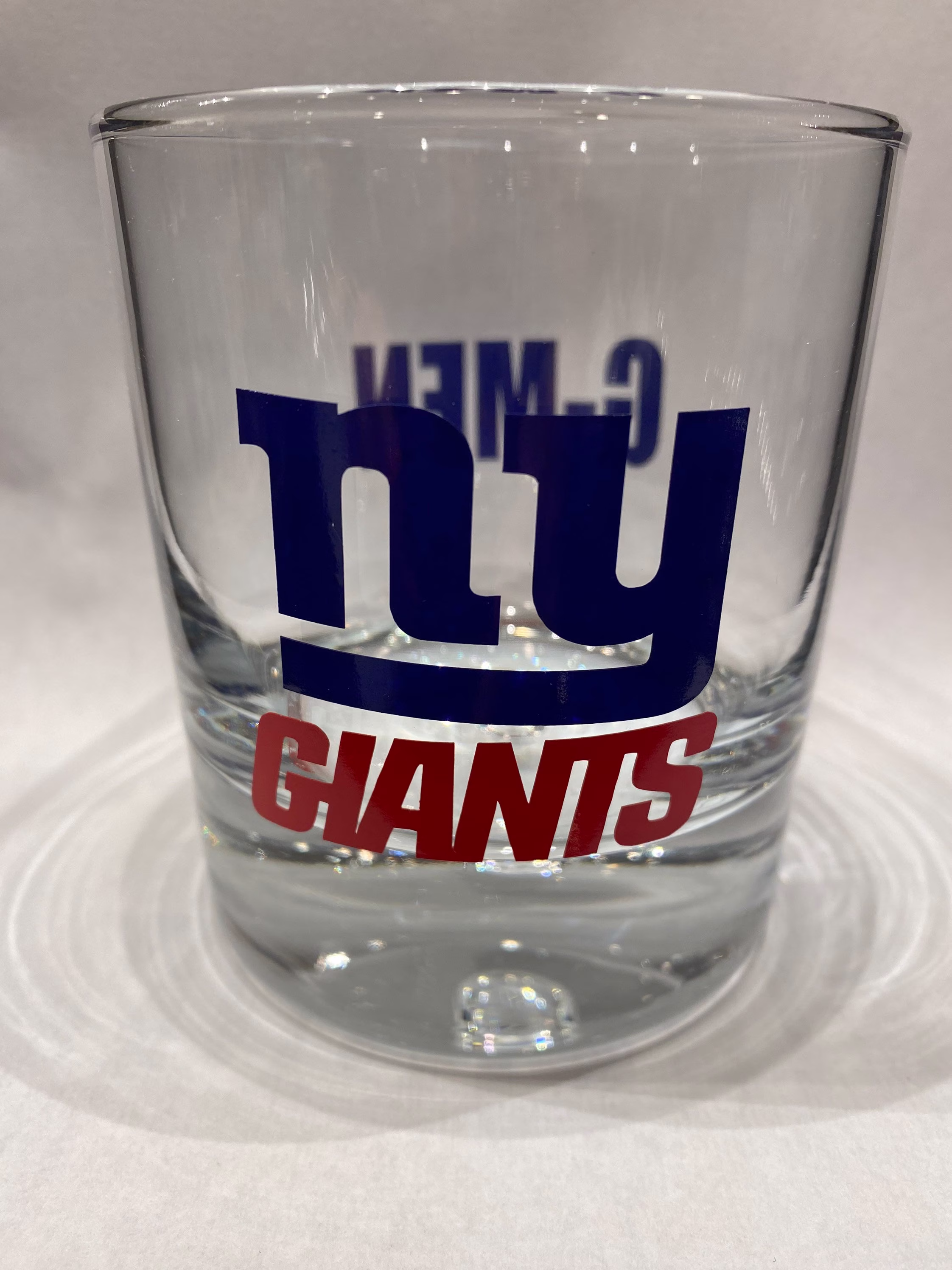New York Giants Rocks Glass