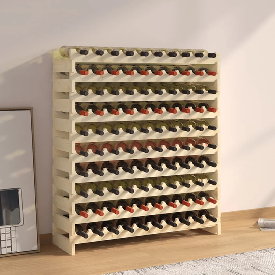 Belfry Kitchen Wine Rack 101X29x112 Cm Solid Wood Pine