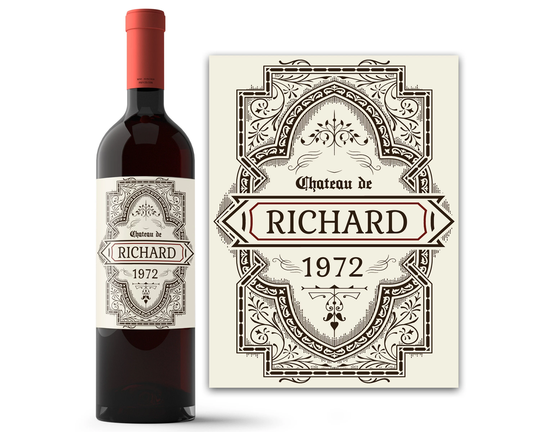 50Th Birthday Gift For Men - Him Custom Wine Labels Party Decorations