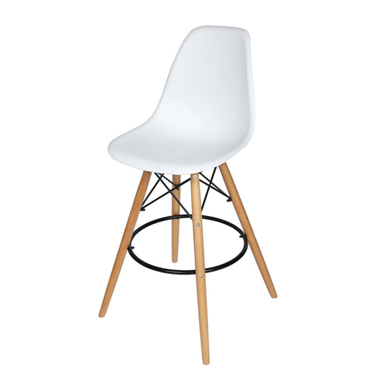 (WHITE ) Classic Design Eiffel Tower Inspired Bar stool