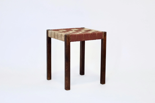 Swedish 1930's Webbed Stool By Axel Larsson