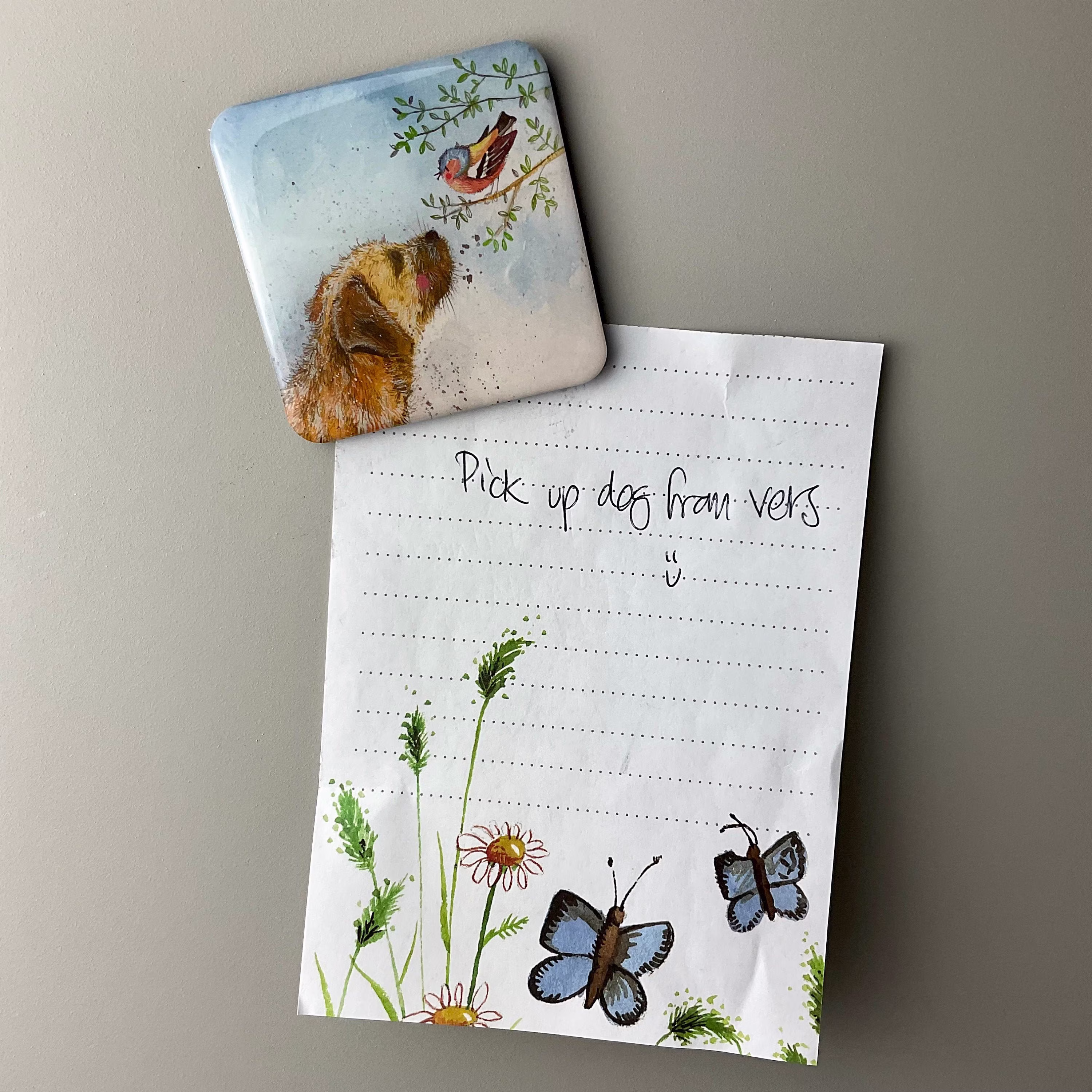 Oscar The Border Terrier Fridge Magnet - Alex Clark