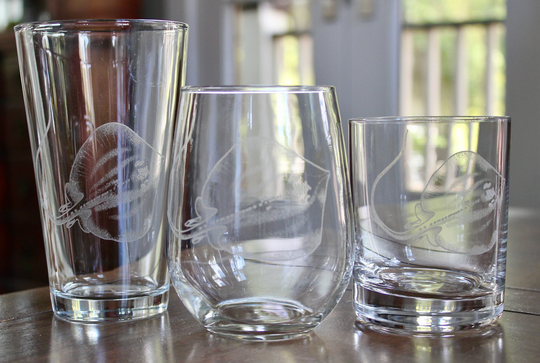 Ray Engraved Glasses