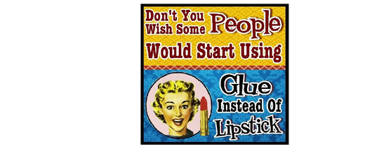 Funny Retro Gift Glue Instead Of Lipstick Refrigerator Magnet Kitchen Decor