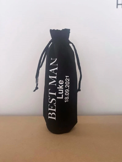 Personalised Wedding Bottle Gift Bag Groomsman Best Man Party Stag Groomsmen Father Of The Bride Groom