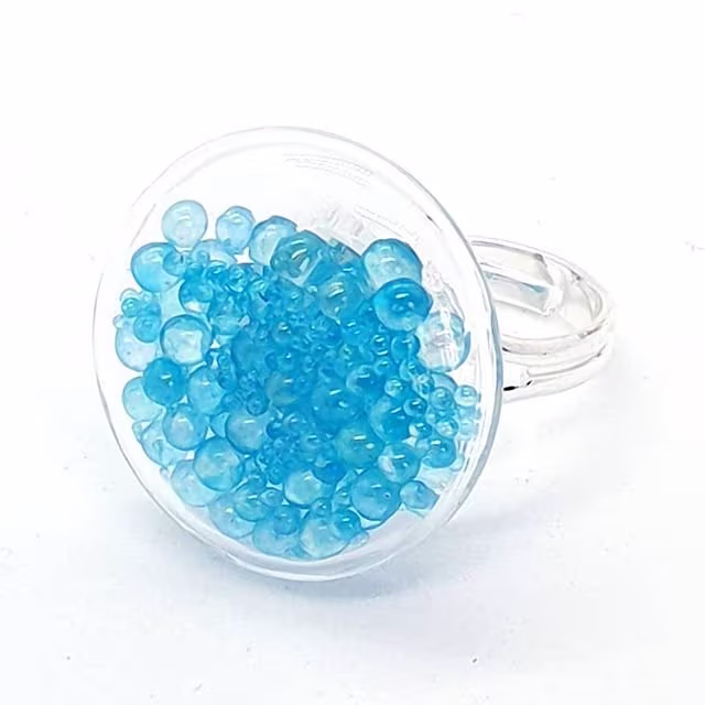 Blue Bubbles Shaker Ring