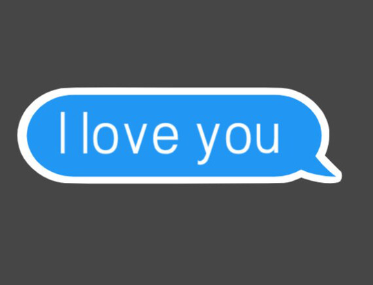 Indoor Fridge Magnet Funny I Love You Text Message Reply Magnet - Laminated Glossy