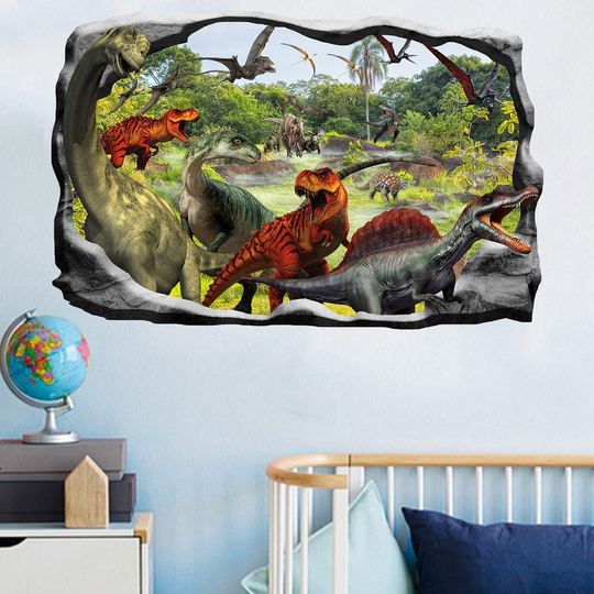 Jungle Swamp Dinosaurs Wall Sticker Art Mural Poster Decal Room Office Nursery Decor Id635