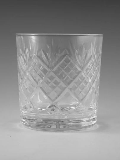 Thomas Webb Crystal - Chiltern Cut Whisky Tumbler Glass/Glasses 3