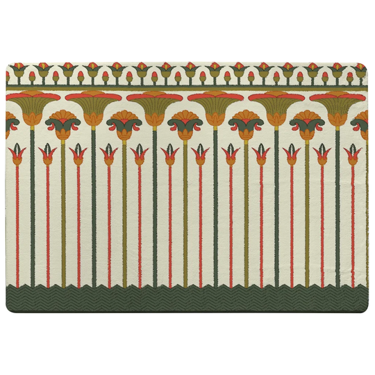 Naylor Egyptian Ornament Shaggy Green/Brown/Ivory Rug