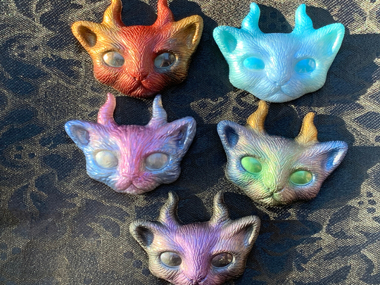 Demon Kitty Resin Magnet