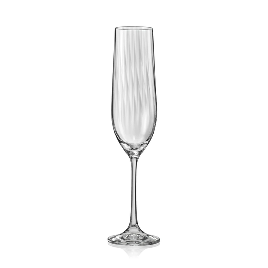 Waterfall Glass Champagne Flute