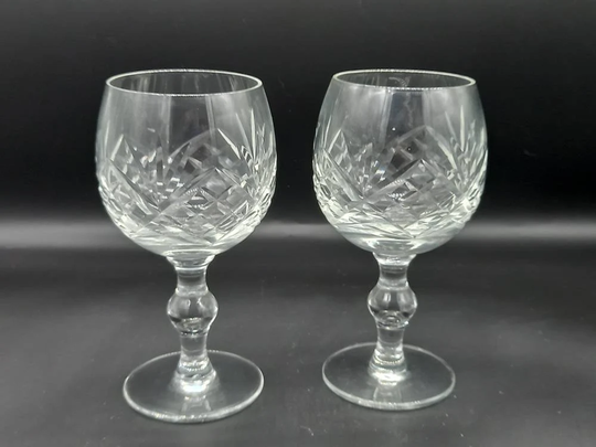 Pair Of Wine Glasses, Vintage Bar Ware, Glasses