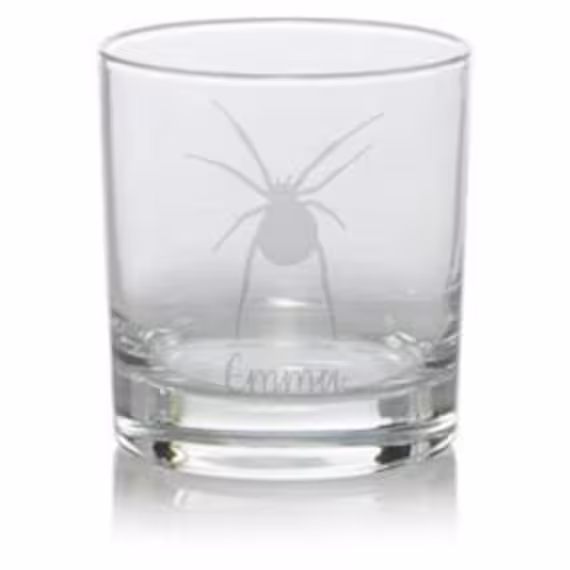 Personalised Spider Engraved Whisky Glass, Gift, Gifts, Spider Lover