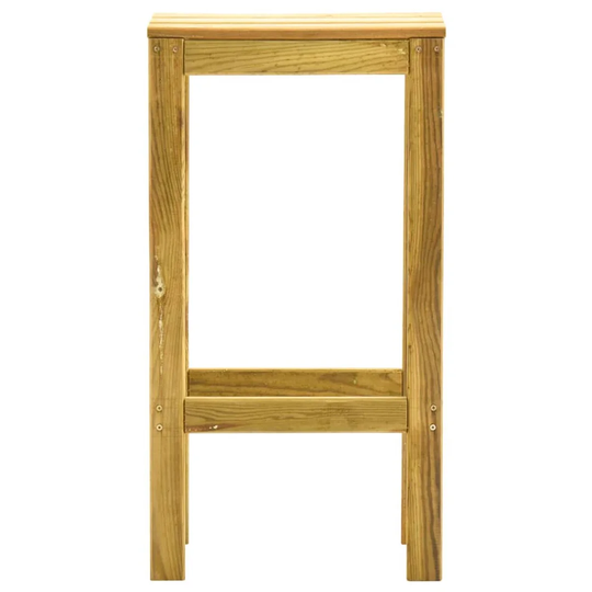 Bar Stools 4 Pcs Impregnated Pinewood