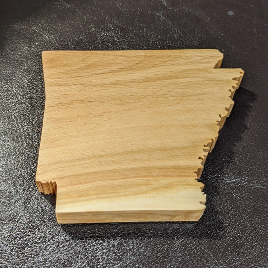 Arkansas Magnet in Solid Hardwood