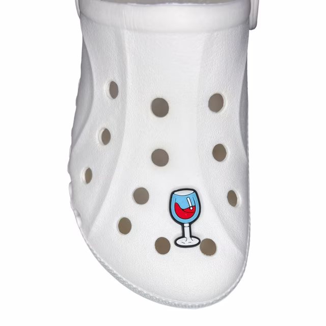 Wine Glass Shoes Charms Shoe Charm Clog Wristband Bracelet Gift Idea