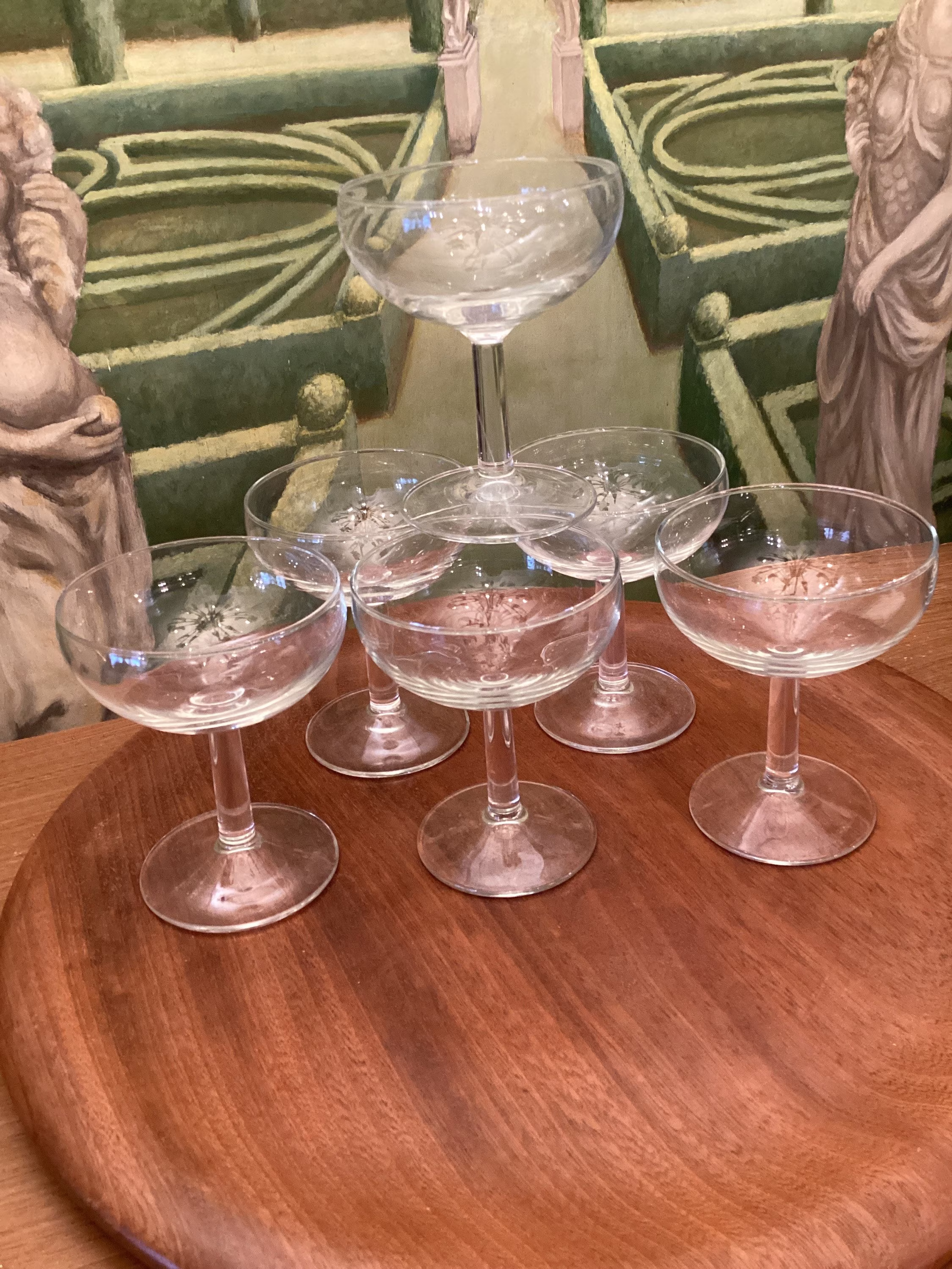 Set Of 6 Vintage French "Arc