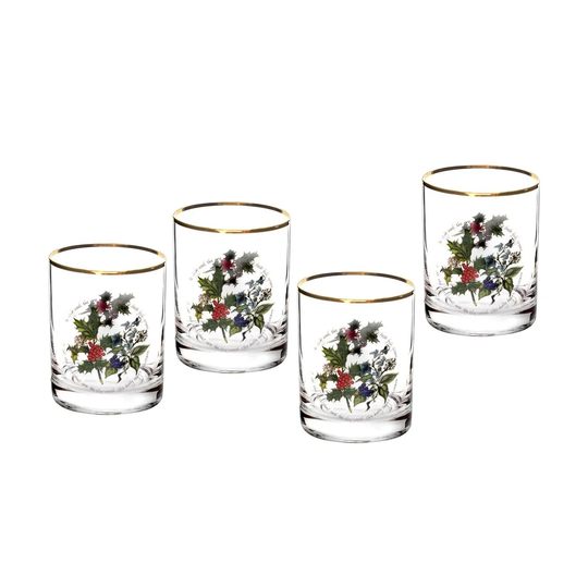 The Holly and The Ivy 450ml Glass Cocktail Glass