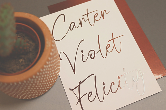 Calligraphy Stickers, Handwritten Lettering, Vinyl Decals, Gift Box Personalised Names, Table Setting Tags