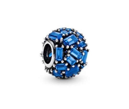 Pandora Blue Ice Cube Cz Charm New Retired Authentic 797746Nsbl
