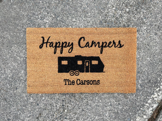 Happy Campers Custom Doormat